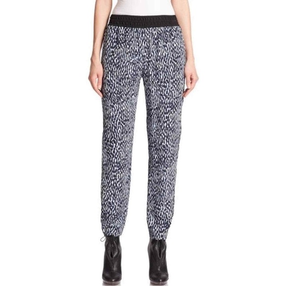 Burberry Brit Silk Paintbrush Patterned Jogger Pants - Picture 1 of 11